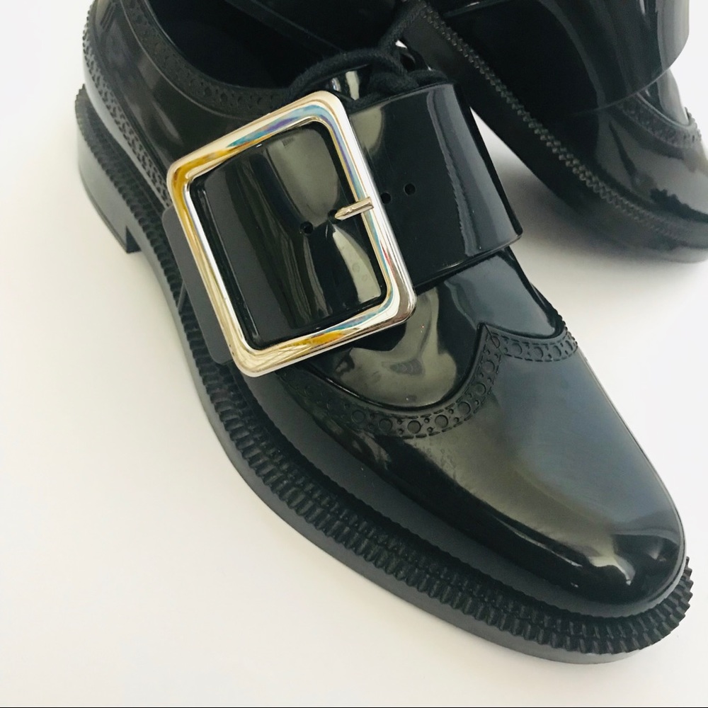 Melissa OXFORD patent BLACK LOAFERS 🖤